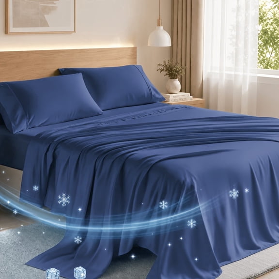 Viviland 4-Piece Full Sizes, Breathable, And Ultra-Soft Sheet Set With Pockets -Breathable & Sheets-Luxury Sheet Set