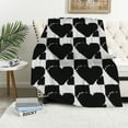 thumbnail image 1 of Vivilland Blanket - Fuzzy Checkerboard Blanket Bed, Living Room Sofa, Super Soft and Comfortable Blanket, High end Warm Blanket, 1 of 6