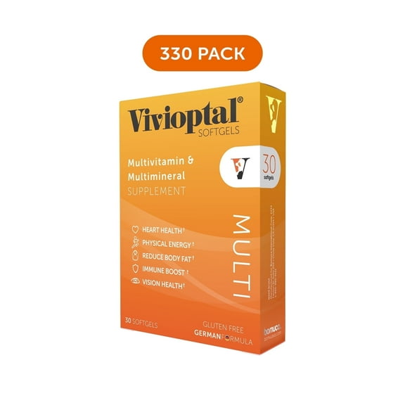 Vivioptal Multi, 30 Softgels (330 units), Multivitamin & Multimineral, Gluten Free, German Formula