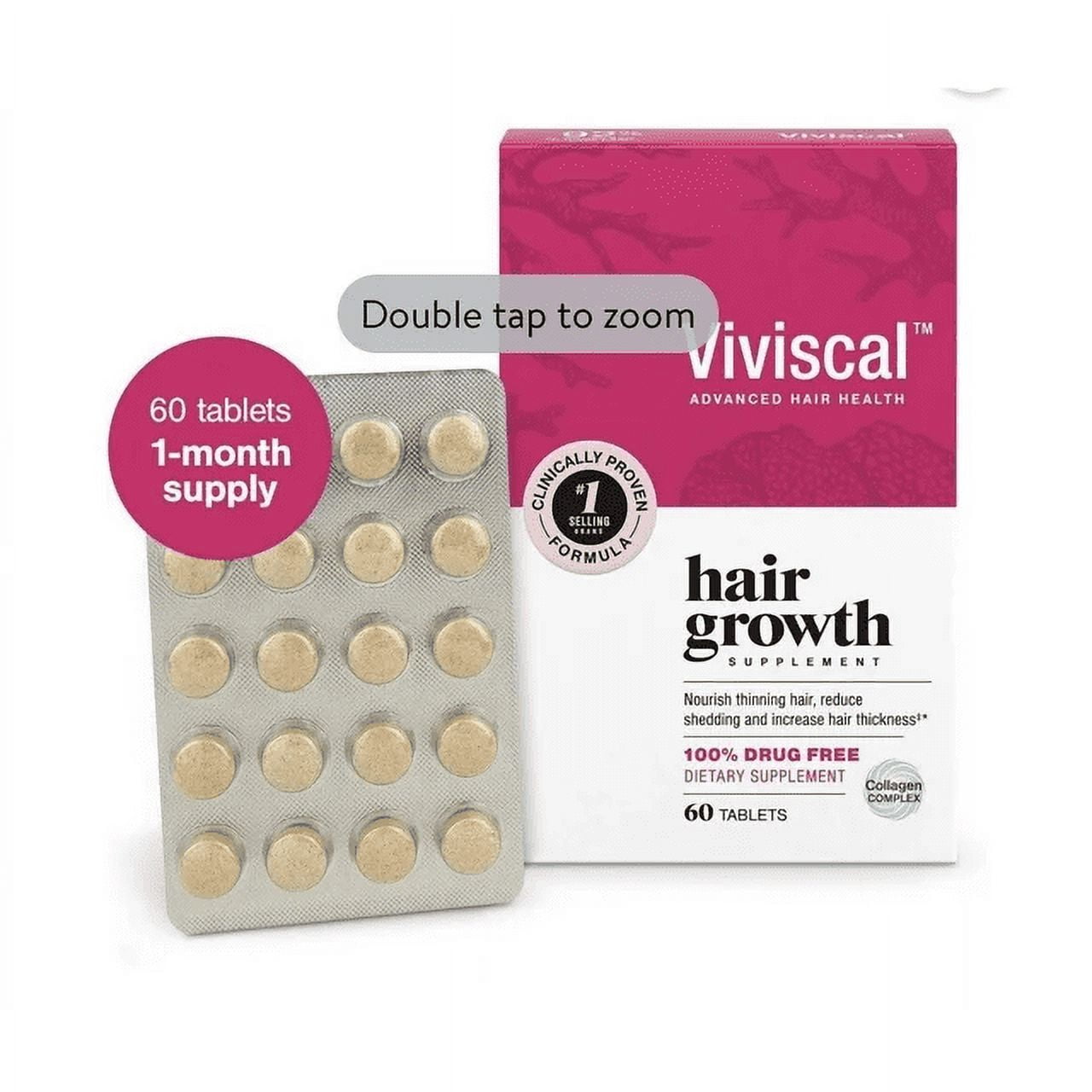Viviscal Extra Strength Hair Vitamin for Women - 60 Tablets - Walmart.com