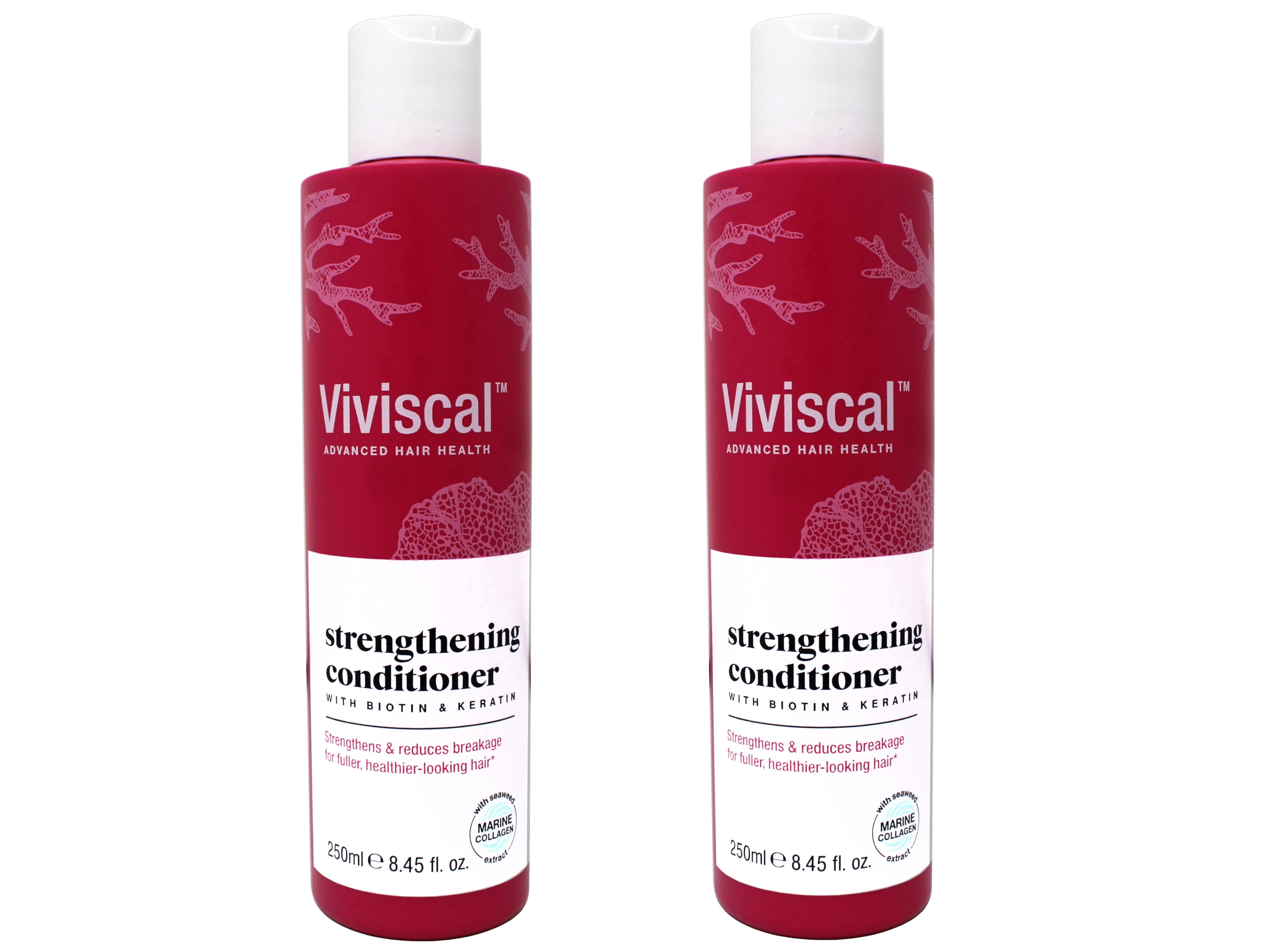 2 Pack - Viviscal Hair Strengthening Conditioner, 8.45 Fl Oz – Reduces Breakage & Strengthens Hair – With Biotin, Keratin & Marine Extracts – For Fuller, Healthier-Looking Hair