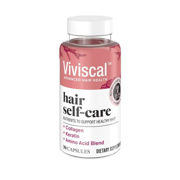 Viviscal Hair Self-Care Collagen Hair Support Supplement Capsules, Hair Health, 30 Count