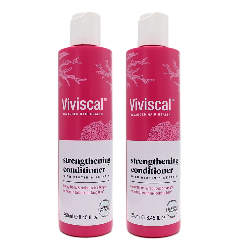 Viviscal Advance Hair Health Strengthening Conditioner with Biotin & Keratin 8.45 oz (Pack of 2)