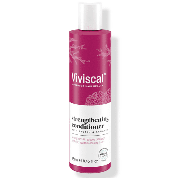 Viviscal Hair Thickening Conditioner, Moisturizing Formula Conditions & Strengthens, Biotin & Keratin, Marine Collagen & Seaweed Extract, Hydrating, Healthier Looking Hair, 250ml (8.45 Fl. Oz.)