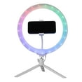 thumbnail image 1 of Vivitar 12" Full Color 3D Ring Light with Tripod and Adjustable Ball Head, Black, 1 of 16