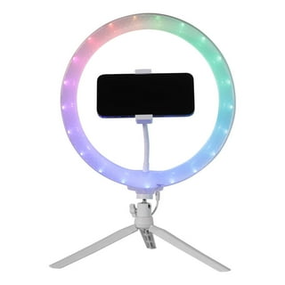 JTWEEN 6.3in LED Ring Light with Stand and Phone Holder, Aureday  3000K-6000K Dimmable Selfie Ringlight for  Video/Live Stream/Makeup