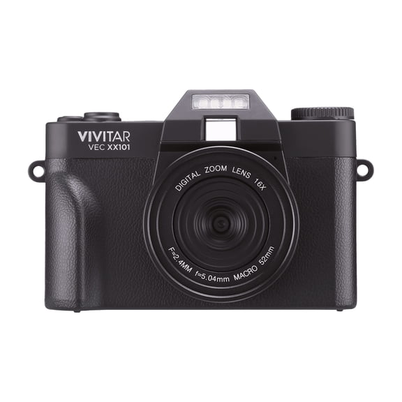 Open Box Vivitar 4K Digital Camera, 8x Digital Zoom, 3" LED Display, Bonus Macro Lens, Included SD Card