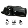 thumbnail image 1 of Vivitar WiFi 4K HD Digital Video Camera with Built-In Night Vision and 3" Touch Rotational Display for Vlogging, 1 of 13