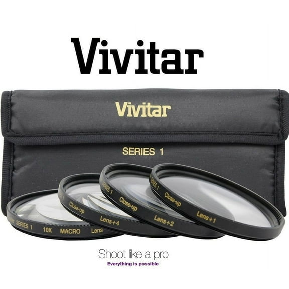 Vivitar 4Pcs Close Up Macro +1/+2/+4/+10 Lens Kit For Nikon D5000 D3000 (52mm Compatible)