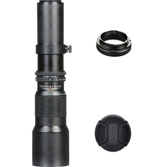 Vivitar 500mm f/8 Universal Manual Telephoto Lens & T-Mount For Canon EF/ EF-S V500PRECAN-NOC