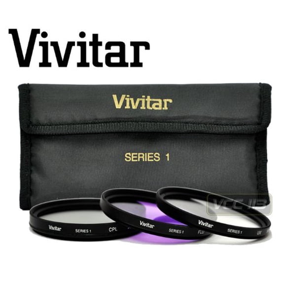 Vivitar 77mm Multi Coated 77mm 3 Piece Filter Kit UV CPL FLD