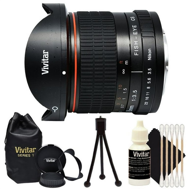 Vivitar 8mm HD Aspherical Fisheye Lens for Nikon SLR Cameras