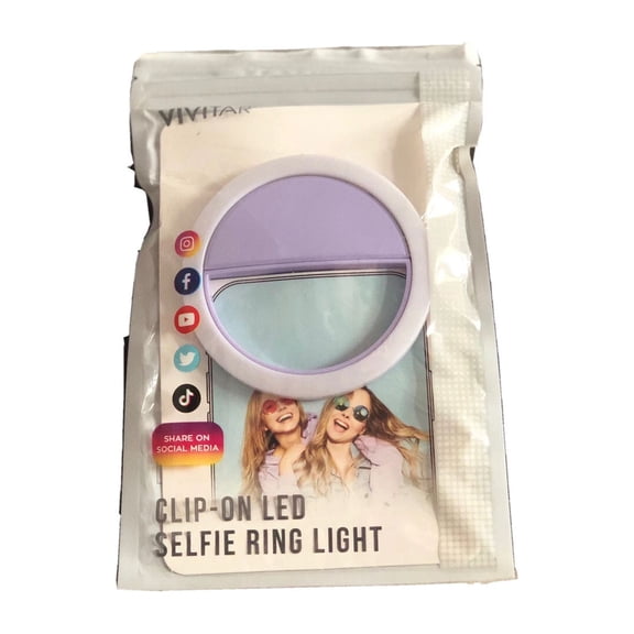 Vivitar Clip-On Led Selfie Ring Light - With Usb Charger Tiktoks Lives Pics