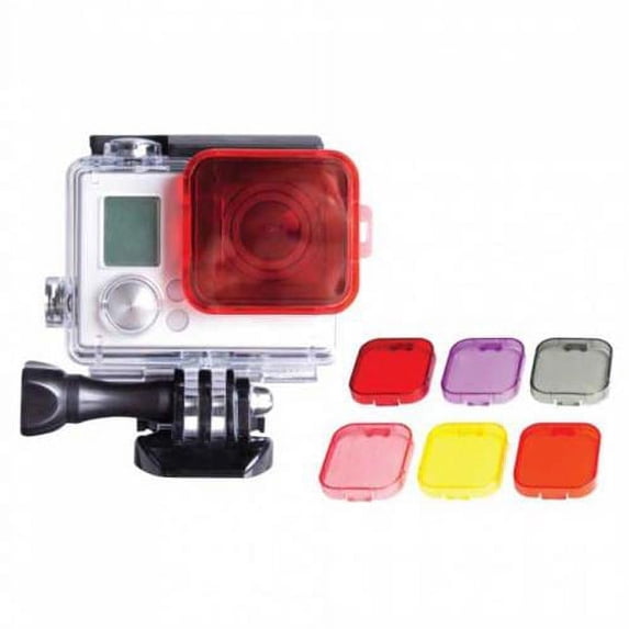 Vivitar Color Correction Filter Kit for GoPro 3/3+/4 Action Camera, 6 Pieces