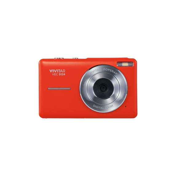 Vivitar Popsnap Compact Digital Camera, Orange, 16X Zoom, 1080p, Built-in Flash, Micro SD, Slim Lightweight Pocket Design