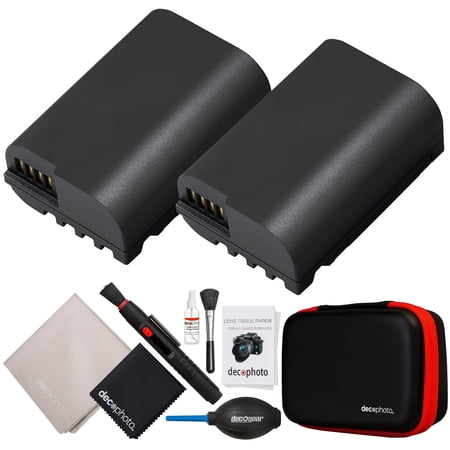 Vivitar DMW-BLK22 Lithium-Ion Battery for Panasonic Lumix DC-S5 DC-S5K G9 GH5 GH5S GH6 (2-Pack) Bundle with Deco Photo All-in-One Cleaning Kit