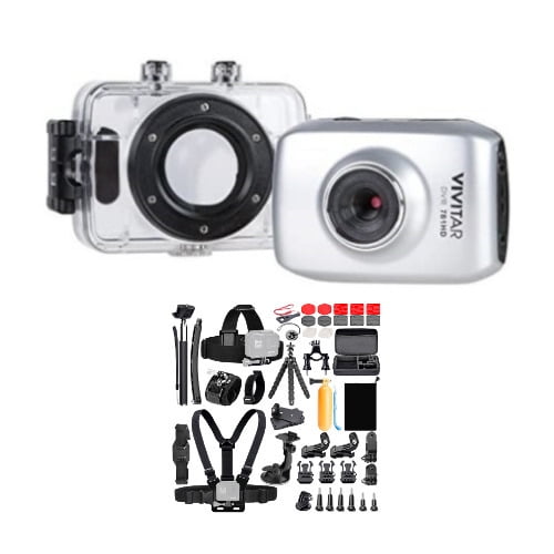 Vivitar DVR781HD Action Cam with Waterproof Case and 50In1 Action