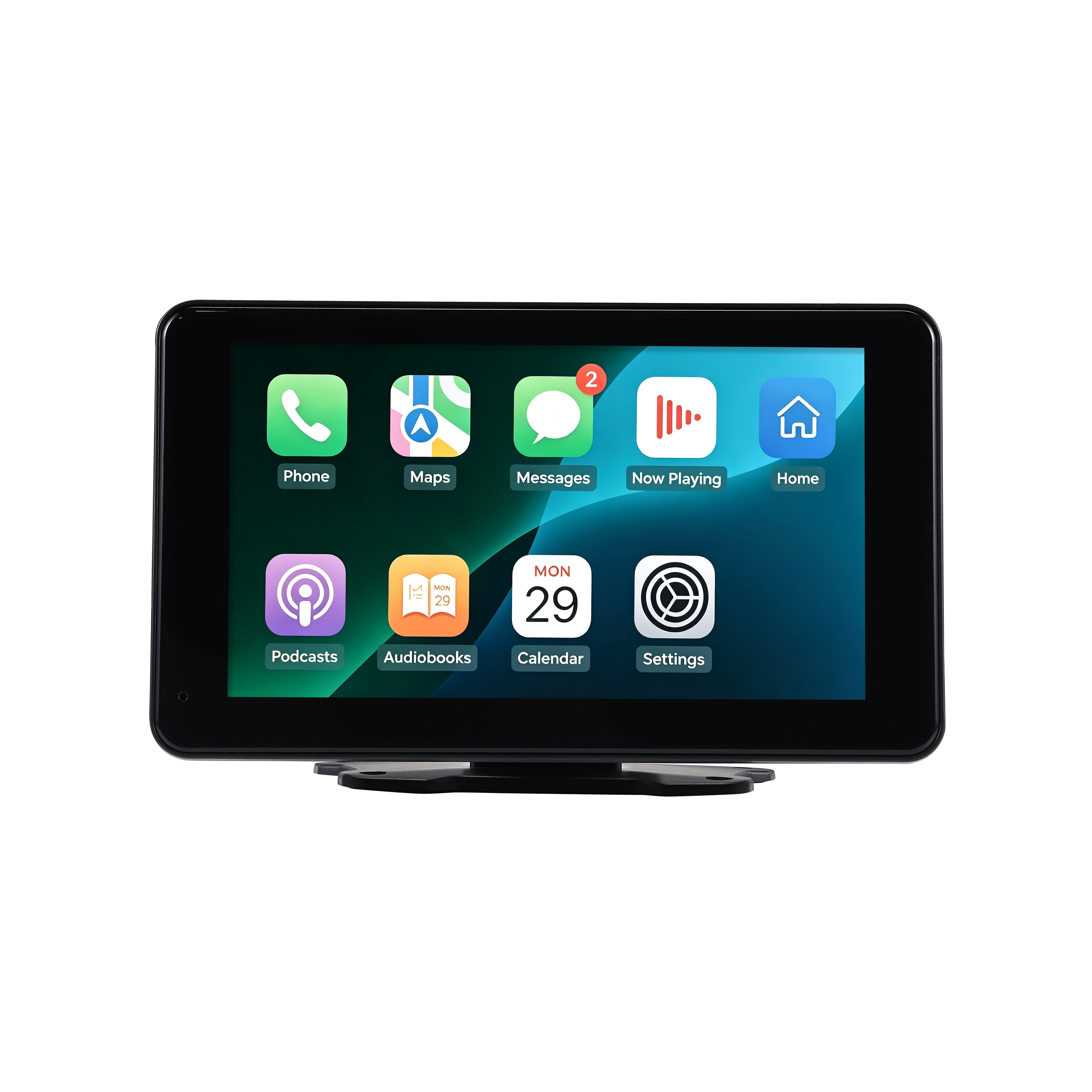 Vivitar 7-Inch In-Car Display with Touchscreen, Mirror Link, Voice Control, Navigation, Apps, Black