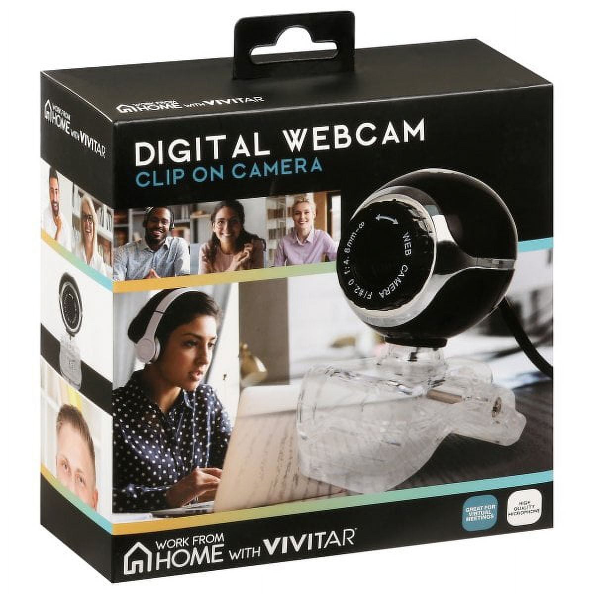Vivitar VWC101BLK Video Conference cam,  Streaming, Live Digital