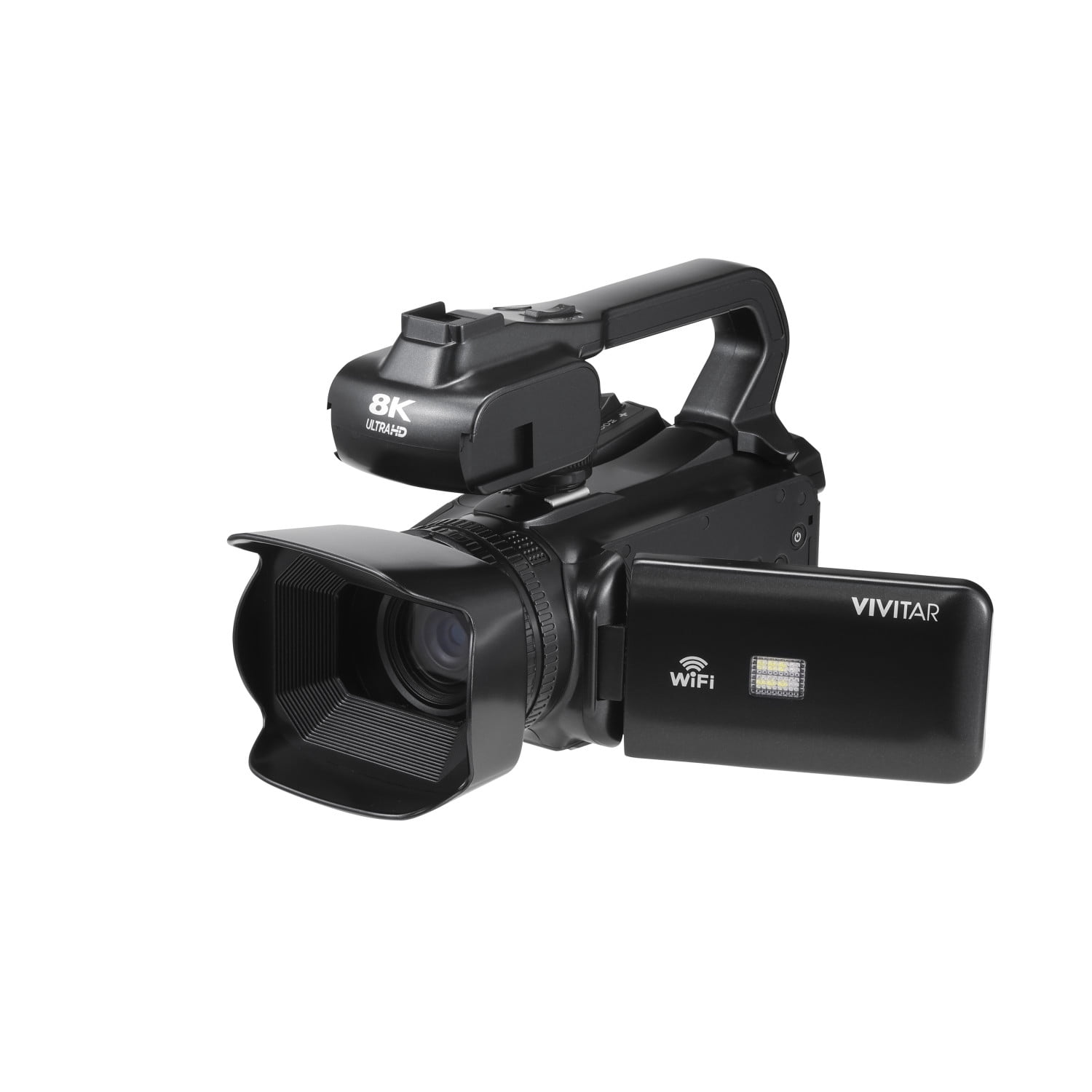 Vivitar Full Size 8K Studio Video Camcorder, 64MB, Ultra HD, Black