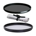thumbnail image 1 of Vivitar High Grade 62mm UV (Skylight 1A) Filter, Vivitar High Grade 62mm Circular Polarizing Filter, & Nwv Direct Microfiber Cleaning Cloth., 1 of 3