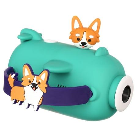 Vivitar Kidztech Camcorder for Kids, Teal Corgi Digital Video Camera, Digital Zoom, Micro SD, Single Pack