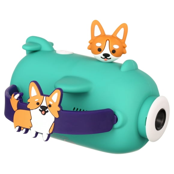 Vivitar Kidztech Camcorder for Kids, Teal Corgi Digital Video Camera, Digital Zoom, Micro SD, Single Pack