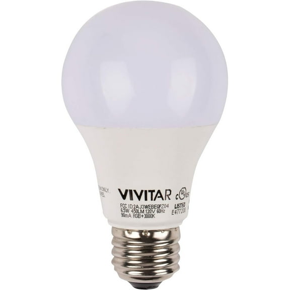 Vivitar LB45 Smart LED 800-Lumen Soft White Bulb