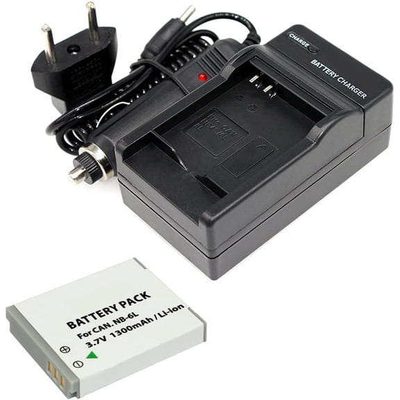 Vivitar NB-6L/NB-6LH Battery (2 PACK) and Charger Kit for CANON PowerShot Cameras