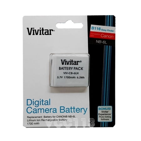 Vivitar Battery For CANON NB-6L/NB-6LH 1700 mAh VIV-CB-6LH