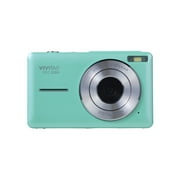 Vivitar Popsnap Compact Digital Camera, Mint, 16X Zoom, 1080p, Built-in Flash, Micro SD, Slim Lightweight Pocket Design