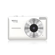 Vivitar PopCam America 250 Digital Camera   USA Celebration Edition, White, 48MP Camera with Full HD 1080P Video, 3 Flip Screen, 16X Zoom Compact Vlogging Camera with Built-in Mic