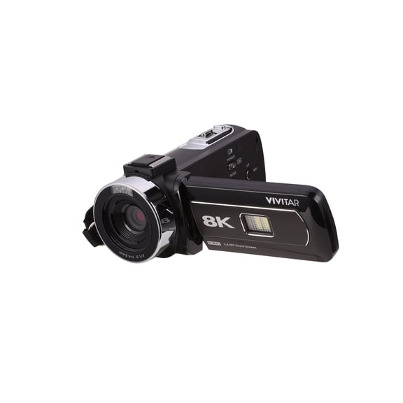 Vivitar Pro 8K Digital Camcorder, 64MP Video Camera, 3" IPS Touchscreen, WiFi, Night Vision, HDMI, Rechargeable Battery