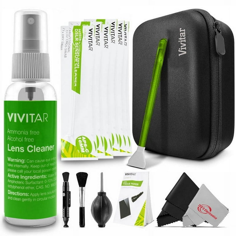Vivitar Professional Camera Sensor Cleaning Kit, Swabs, Lens