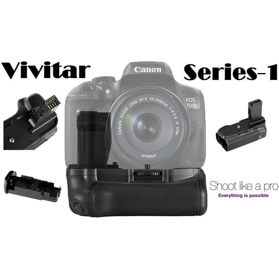 Vivitar Professional Power Grip Battery Grip For Canon Rebel T6i T6s 760D 750D