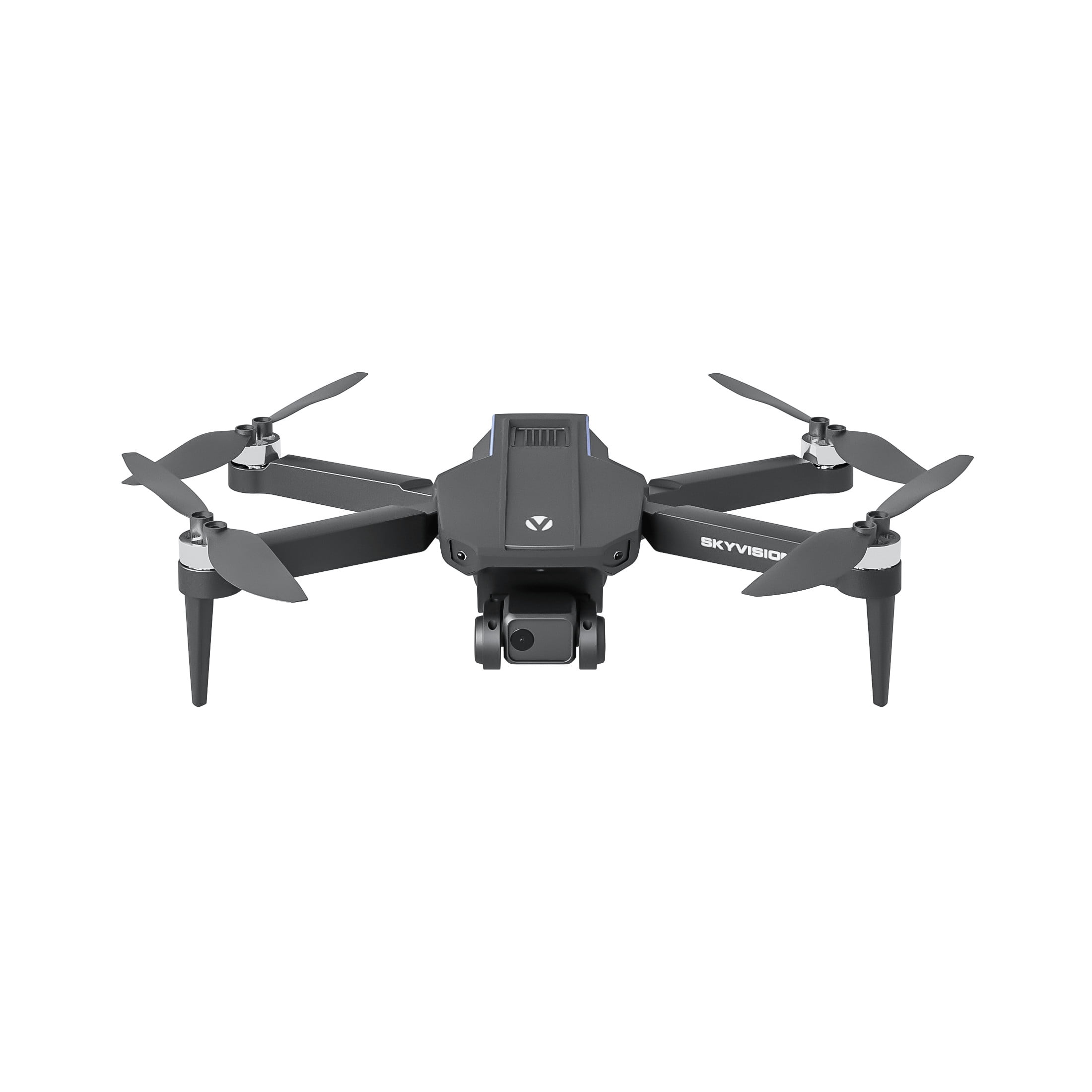 Vivitar SkyVision 4K Ultra HD GPS Foldable Video Drone with 4.3" Display Controller, Brushless Motors, 1-Axis Gimbal, VR Headset, 17-Minute Flight Time & Travel Carry Case