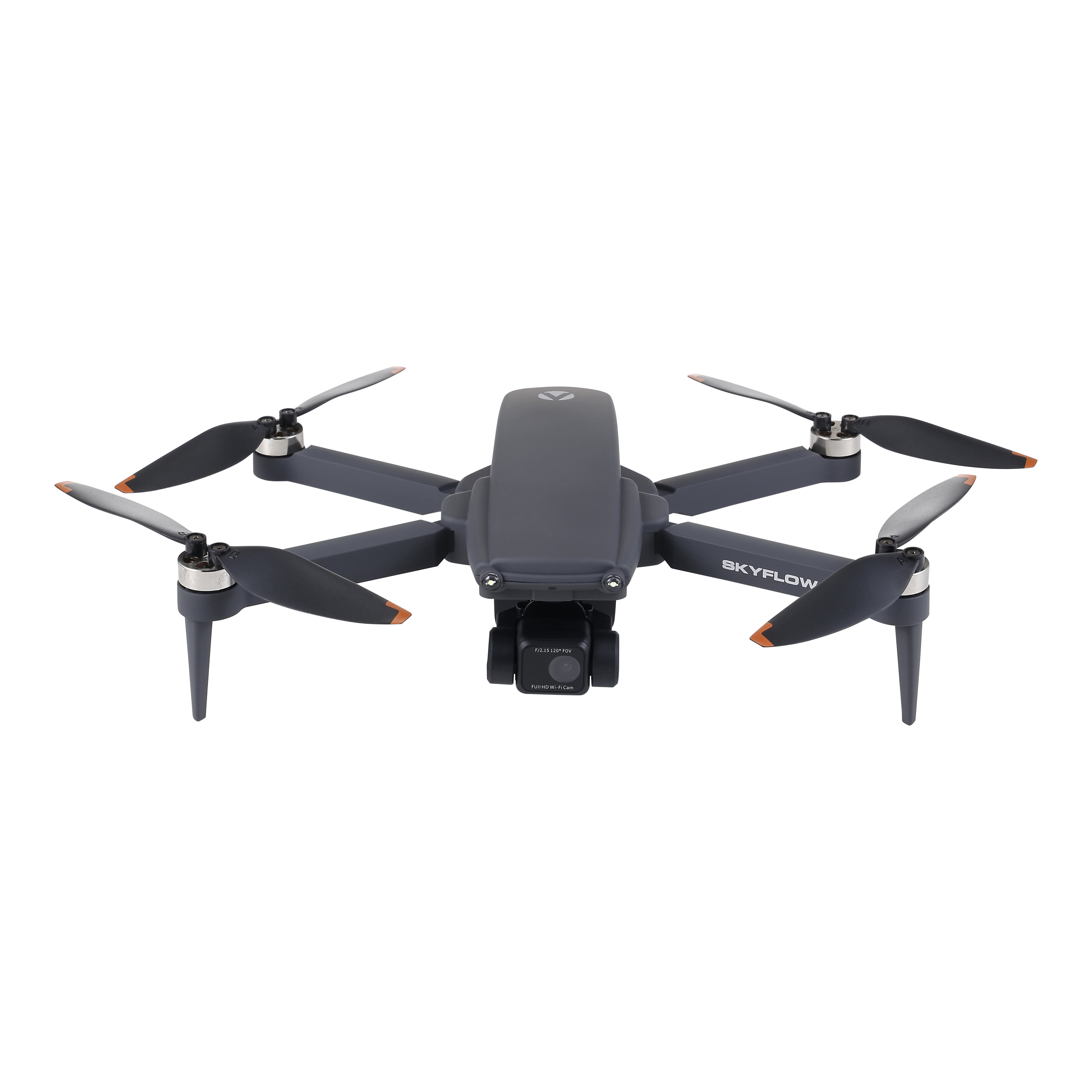 Vivitar SKYFLOW GPS Foldable 4K UHD Camera Drone for Adults with Live Video Feed, 5" Touchscreen Remote, 3-Axis Gimbal, Brushless Motors, Auto Return, Optical Flow & Carry Case