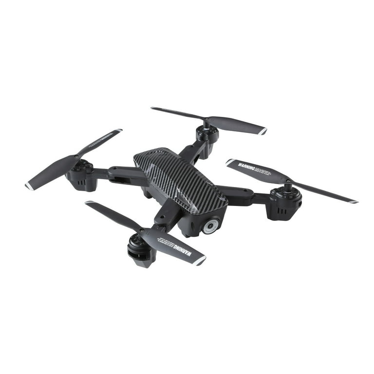 Vivitar Skyhawk Foldable Video GPS Drone with One-Button Takeoffs and  Landings, Black