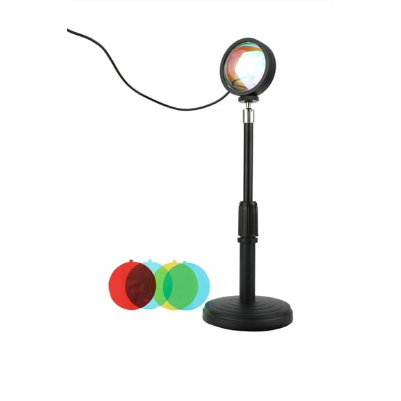 Vivitar #Sunset Lamp USB Powered Spotlight with Five Sunset Color Effects, Adjustable Mount and Stand, and included USB Power Cable