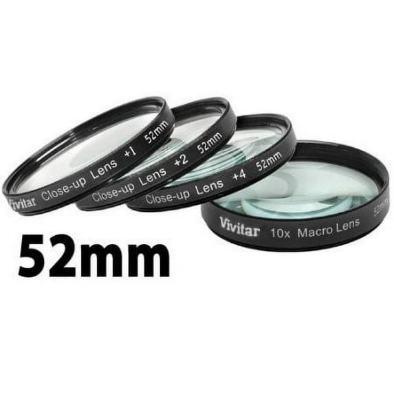 Vivitar VIV-CL-52 Close-up 52mm +1/+2/+4/+10 Lens Set