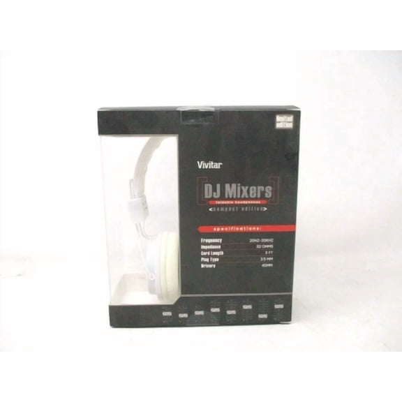 Vivitar Viv-1051 White Folding Headphones