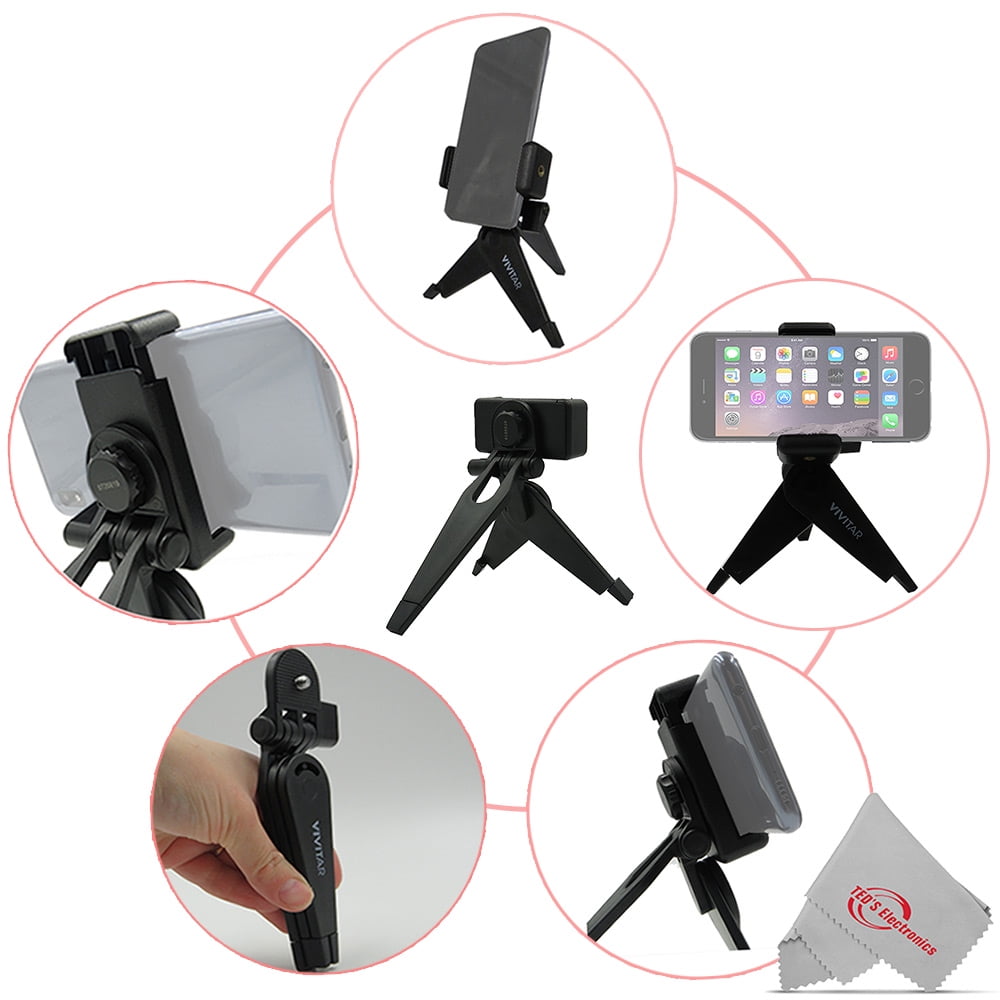 Vivitar Vlogging Compact Selfie Video Tripod Stand for Smart Phone