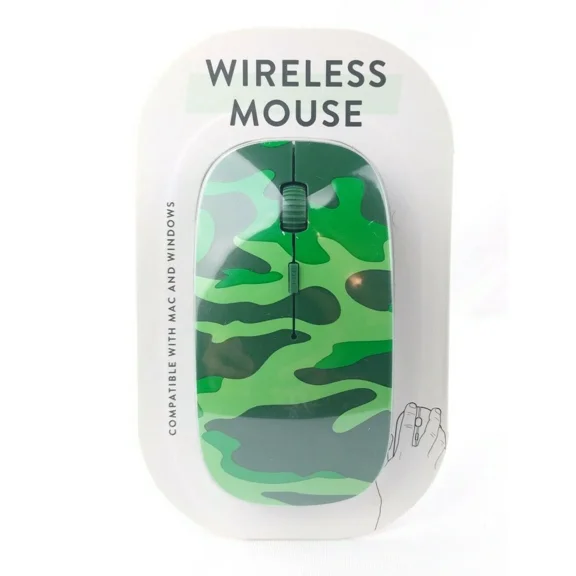 Vivitar Wireless Mouse Green Camo 2021 Mac And Windows Compact New Sealed
