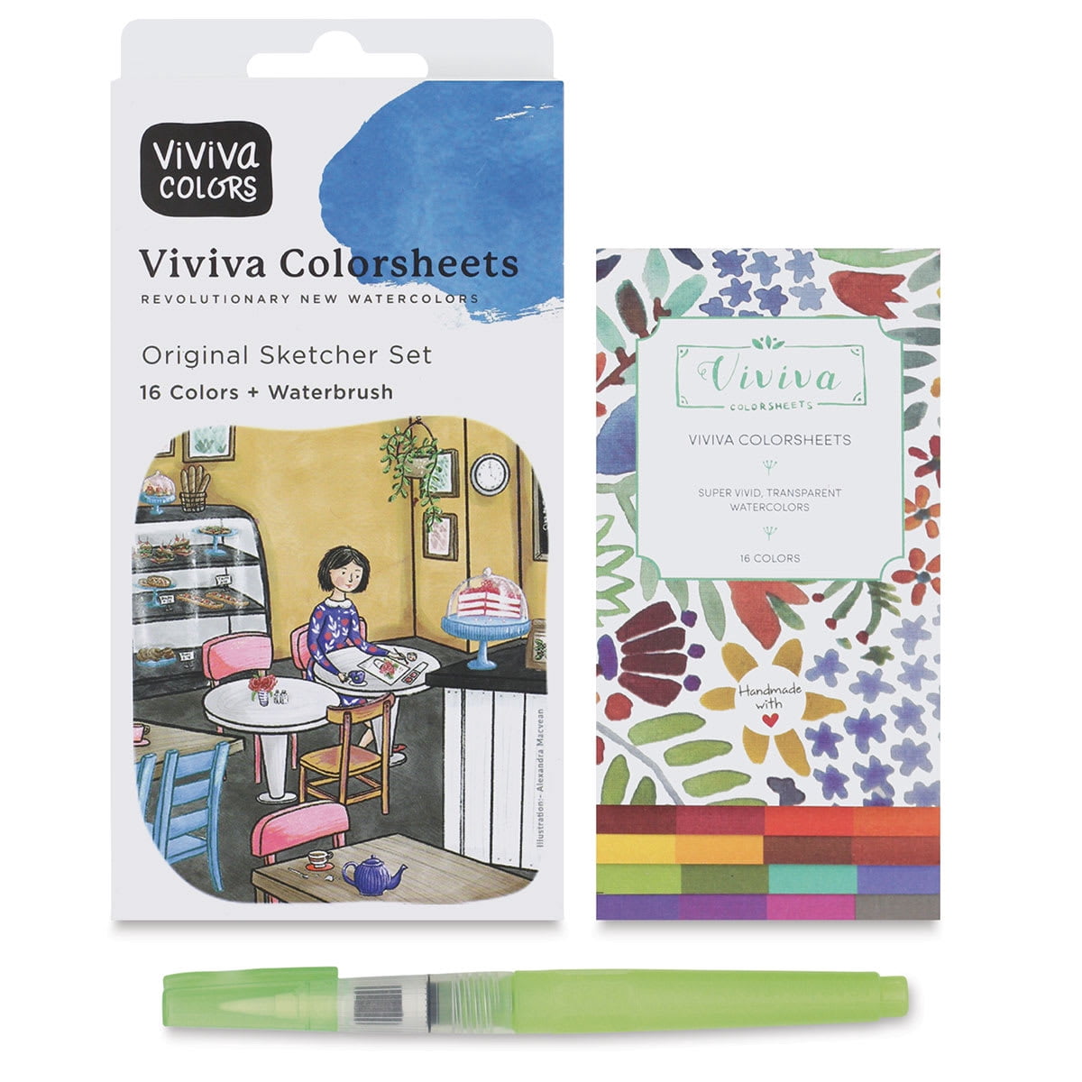 Viviva Colorsheets - Sketcher Set of 16, Assorted Colors