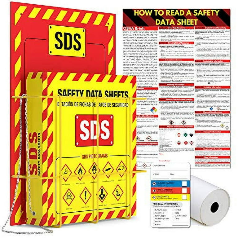 GHS SDS Binder, 3 Rings, 2.5 GHS SDS Binder, 3 Rings, 2.5