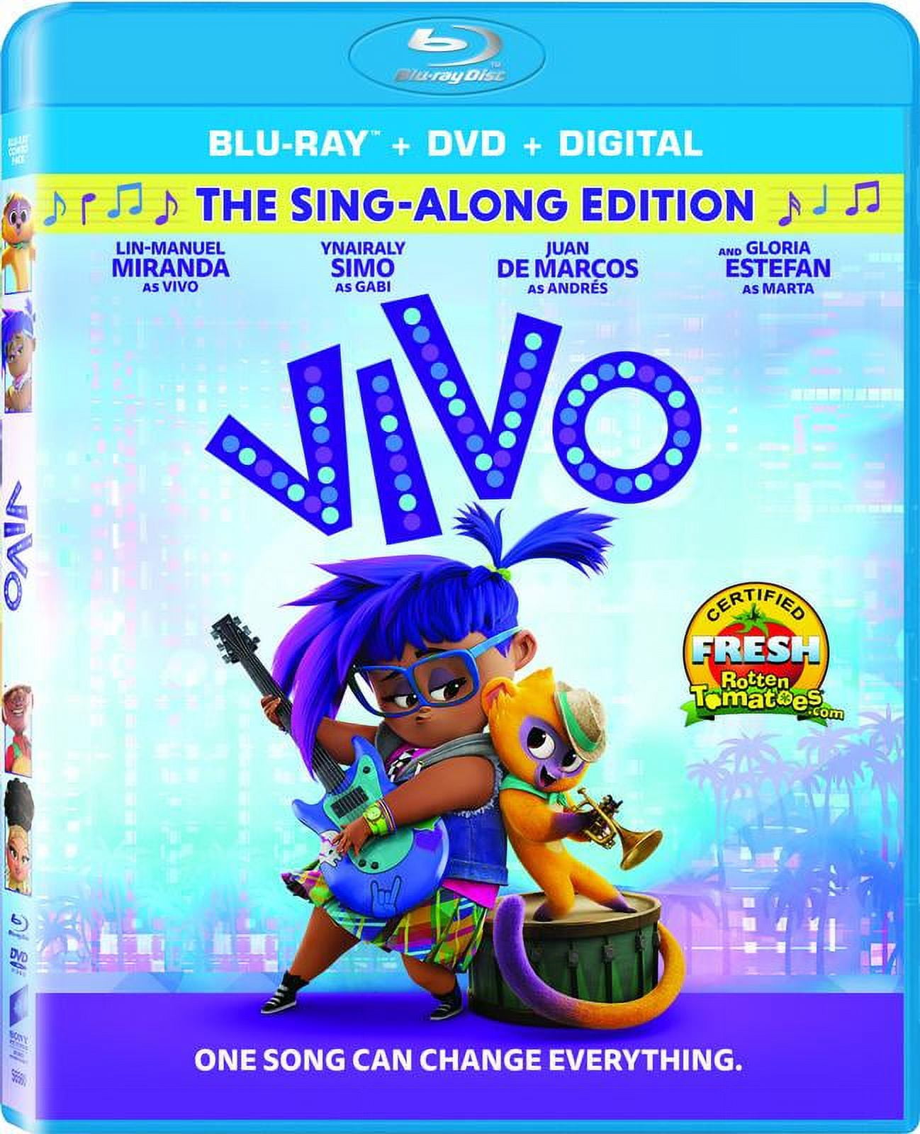 Vivo Animated Adventure Blu-ray, DVD, Digital Copy: Sony Pictures