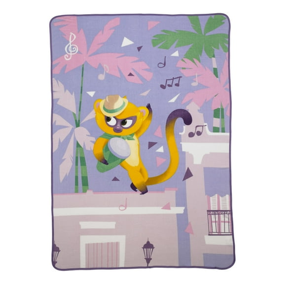 Vivo Kids Fleece Twin/Full Blanket, 62 x 90, Purple, Sony