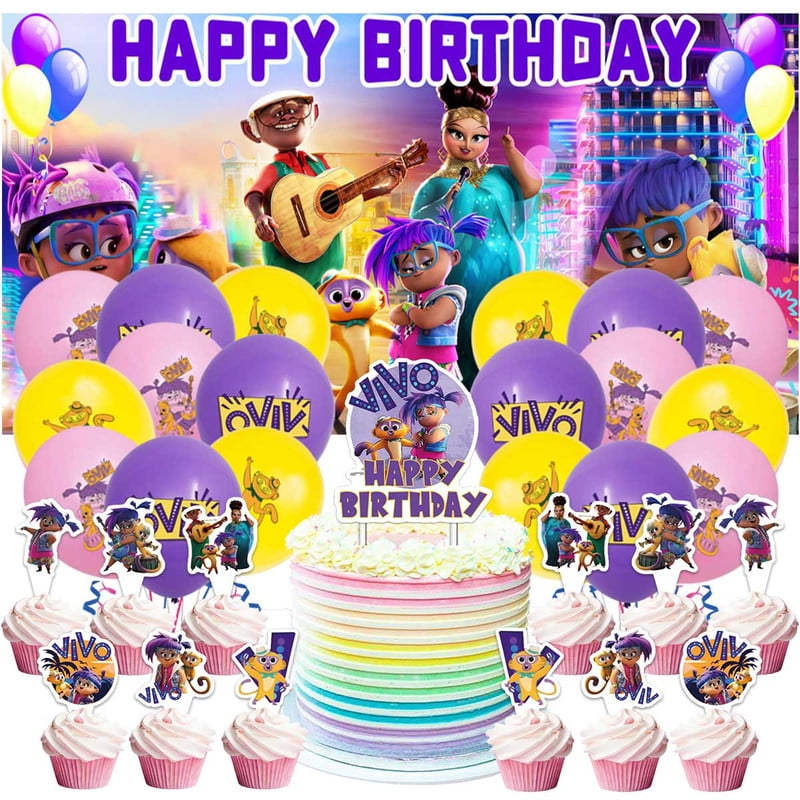 Vivo Monkey Latex Balloons Birthday Party Supplies Kit Decor Banner ...