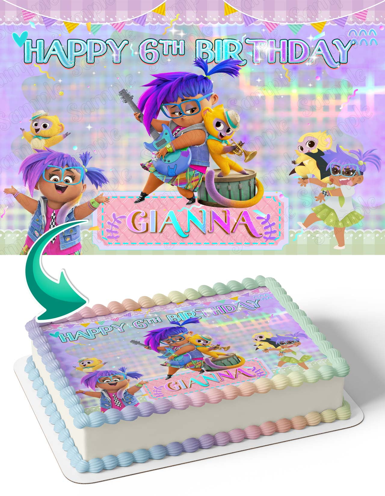 Vivo Movie Edible Cake Image Topper Birthday Photo Icing Fondant