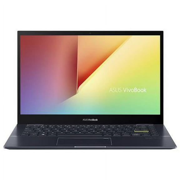 VivoBook Flip 14 TM420 14" Full HD 2-In-1 Touchscreen Notebook Computer, AMD Ryzen 5 5500U 2.1GHz, 8GB RAM, 512GB SSD, Windows 10 Home, Free Upgrade to Windows 11, Bespoke Black